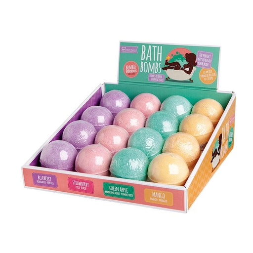 IDC INSTITUTE BATH BOMBS  95GR ASSORTED COLORS