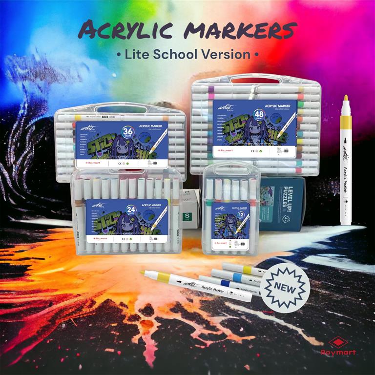 ESTUCHE MALETIN ACRILICOS PRIME PRICE 24 COLORES