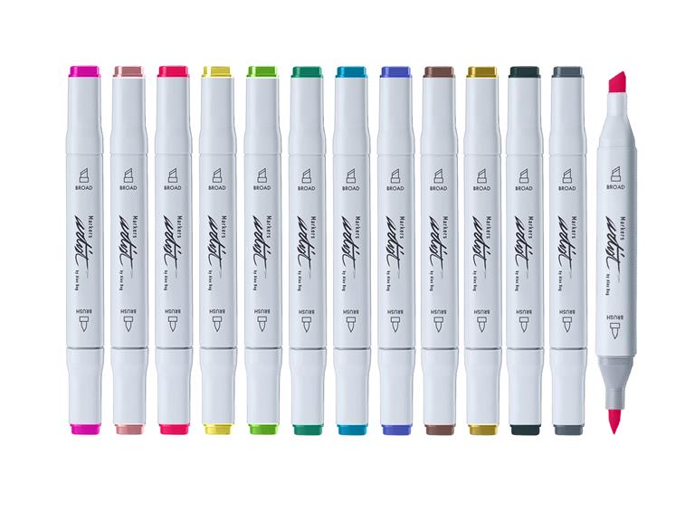 LUXE PROFESSIONAL BRUSH MARKER 60 COLORES