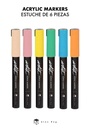 ESTUCHE ACRILICOS GAMA ARTIST,6 COLORES PASTEL