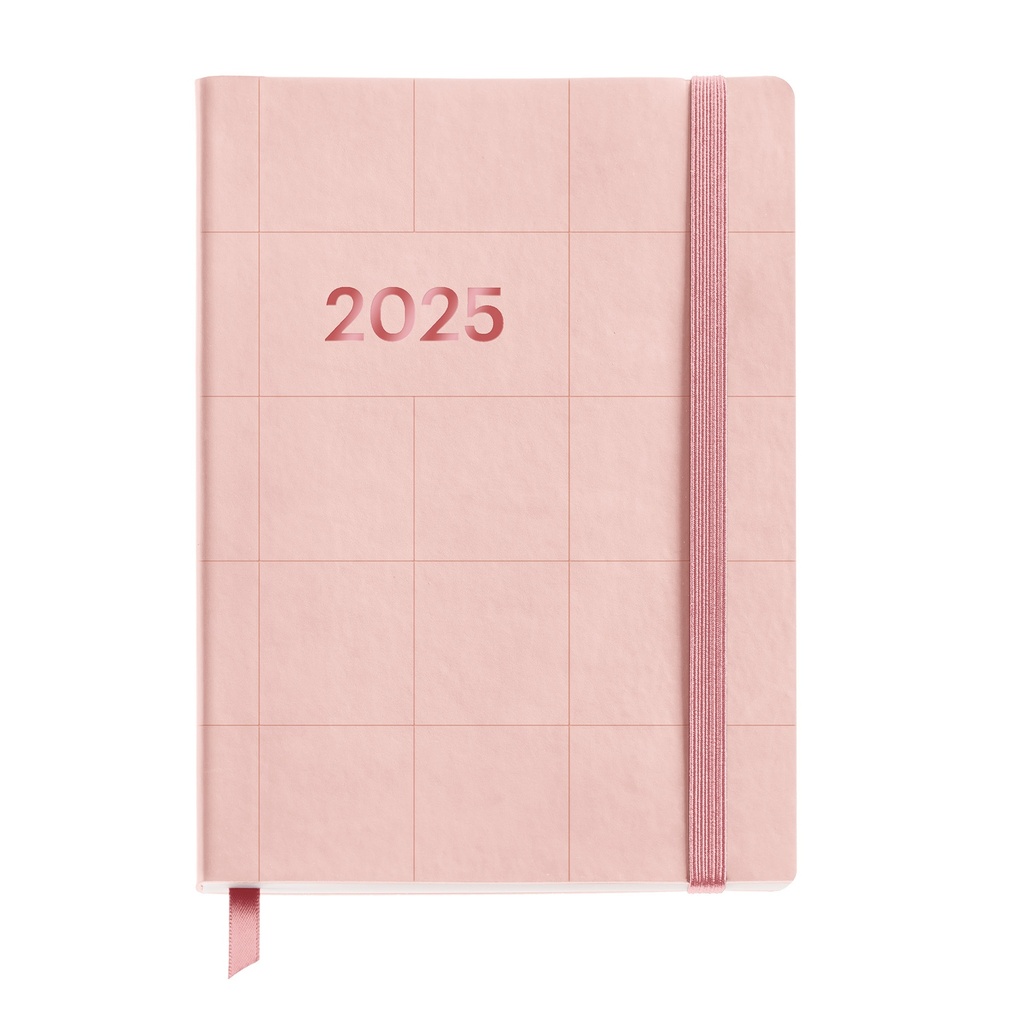 AGENDA JOURNAL SEMANA VISTA CUADROS FLEX.ROSA 2025