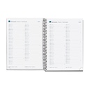 AGENDA ESPIRAL PLUS DÍA PÁGINA CALM AQUA 2025