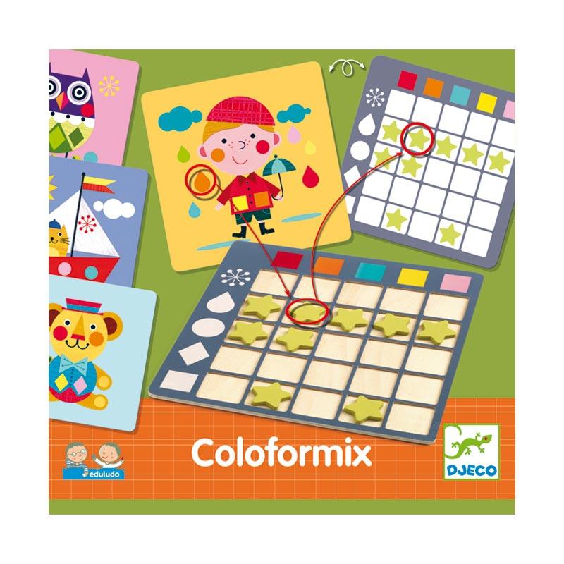 juego Coloformix asociar colores y formas Djeco de 3 a 6 años