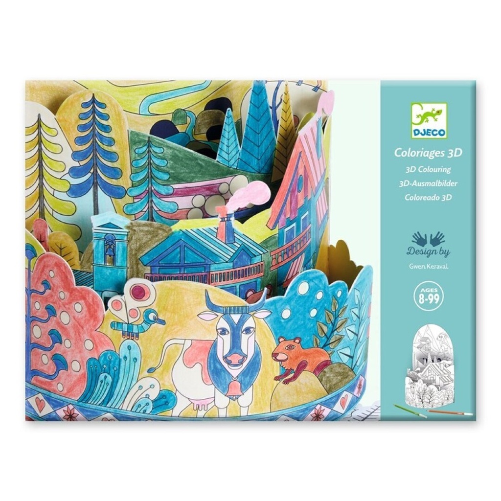 Colorear Diorama En la cima del mundo 3D Djeco de 8 a 99 años