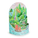Colorear Diorama En la cima de la isla 3D Djeco de 8 a 99 años