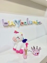 Cesta regalo cosmética infantil y peluche de 3 a 7 años