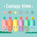 Set Of 6 Mini Highlighters - Carrate Team