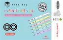 BOTE PVC 30 LAPICES INFINITOS 6 COLORES PASTEL