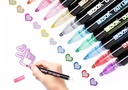 SET 8 ROTULADORES OUTLINER BICOLOR NEON PASTEL