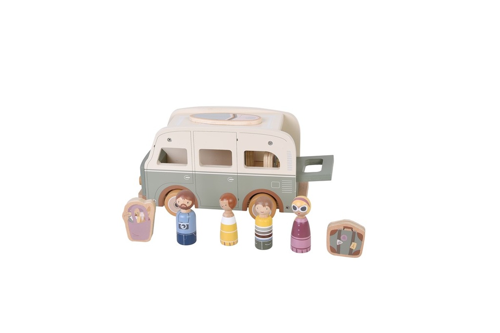 FURGONETA RETRO CAMPER Y MUÑECOS ENCAJABLES FS