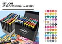ROTULADORES LUXURY CANVAS GAMA ARTIST 60 COLORES punta fina