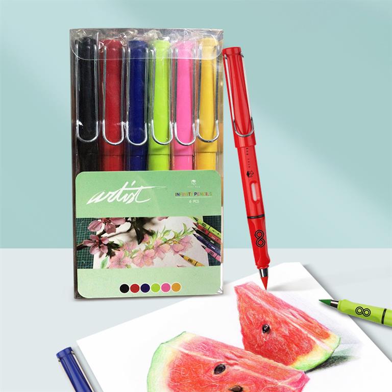 ESTUCHE 6 LAPICES INFINITOS COLOR