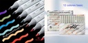 ESTUCHE 12 PROFESSIONAL BRUSH MARKER BASIC COLORS