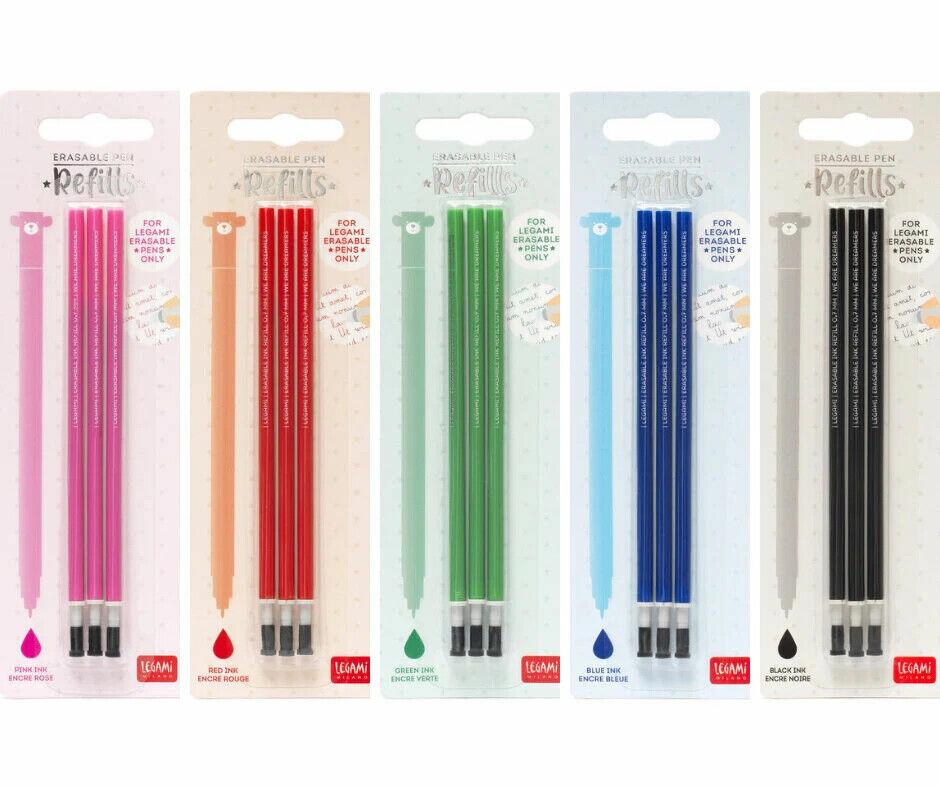 Recarga para Bolígrafo de Gel Borrable - Erasable Pen 3 piezas BLUE