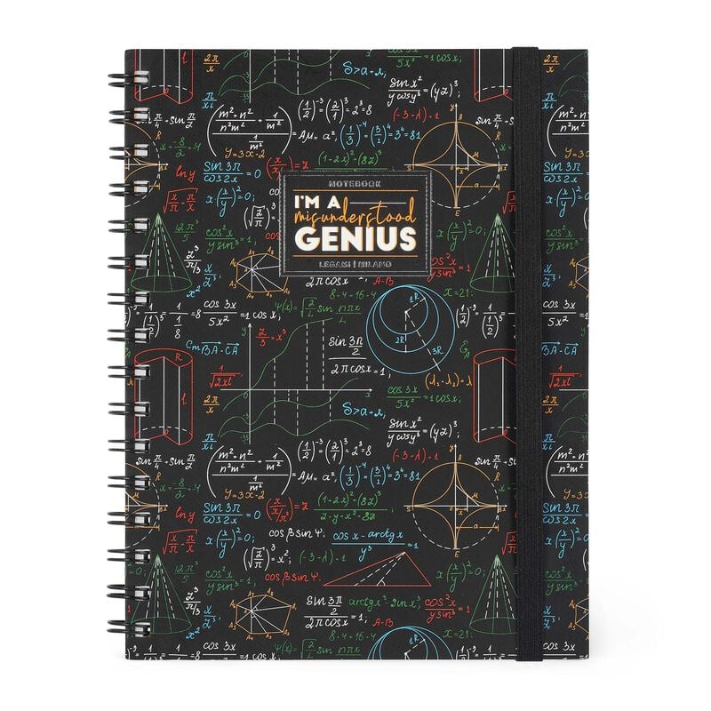 Cuaderno a Rayas - Large - Con espiral - Hoja A5 - GENIUS