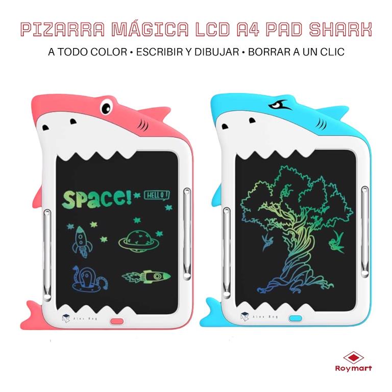 PIZARRA MAGICA LCD A4 SHARK,2 COLORES