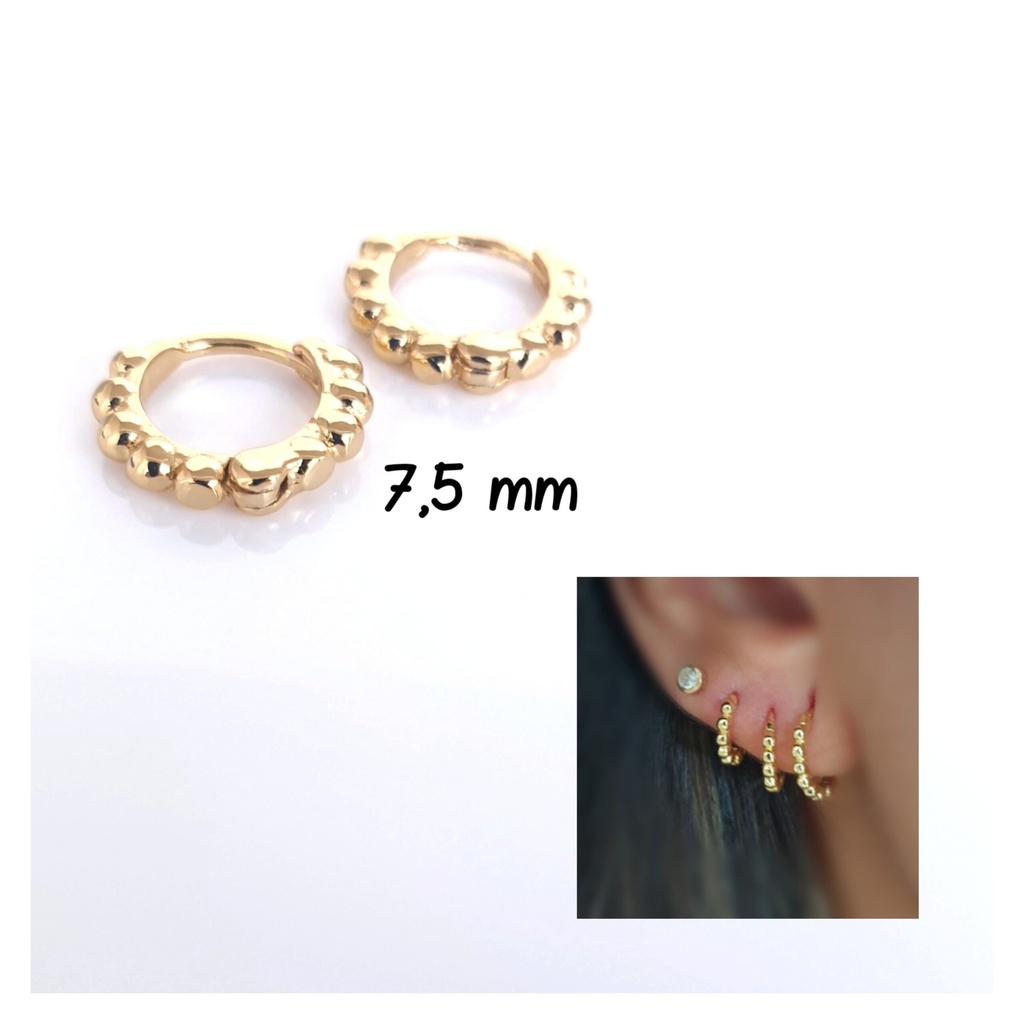 Pendientes basic bolitas oro xs ThäiBa