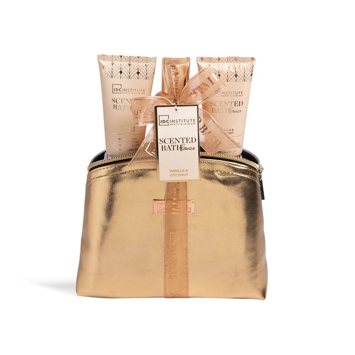 IDC INSTITUTE SCENTED BATH BRONZE BAG SET 3PCS