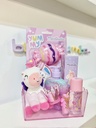 Cesta regalo cosmética infantil y peluche