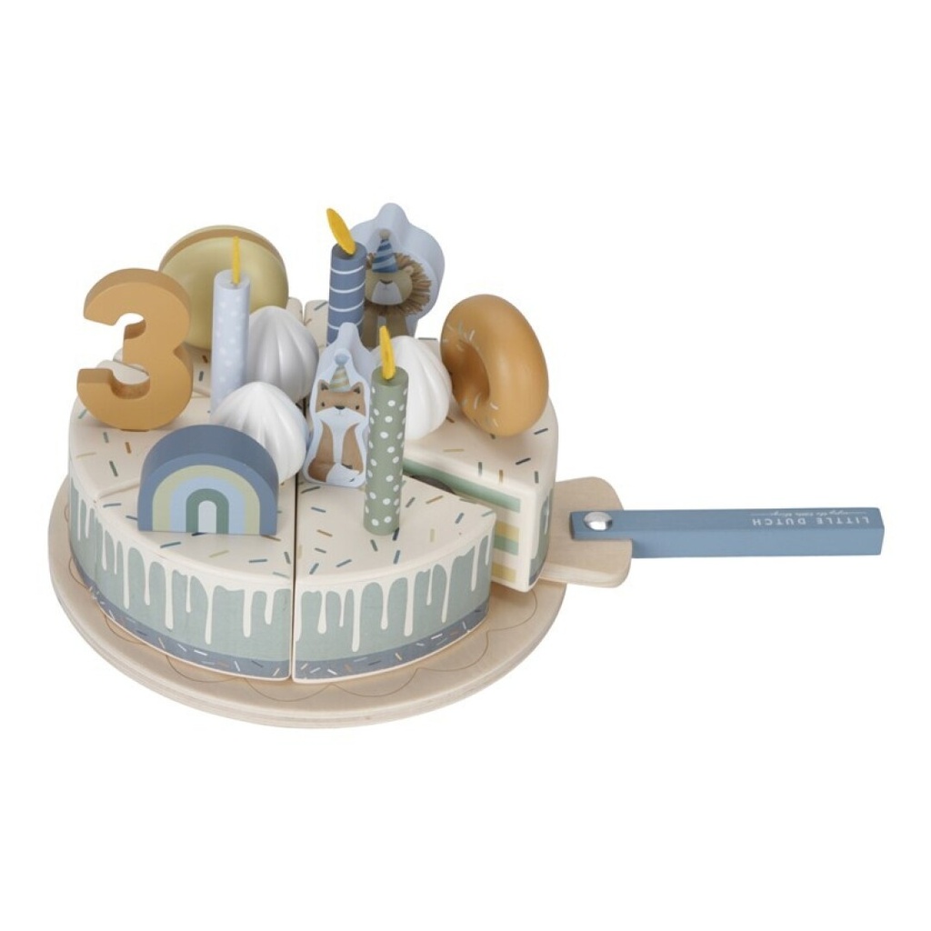  PASTEL DE CUMPLEAÑOS AZUL FSC LITTLE DUTCH