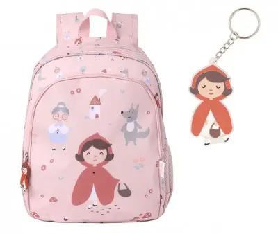 Mochila Mediana Little Red + Llavero Personalizable