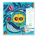 Dispensador de 10 dibujos para colorear + 10 juegos sorpresa Océano Djeco de 3 a 6 años