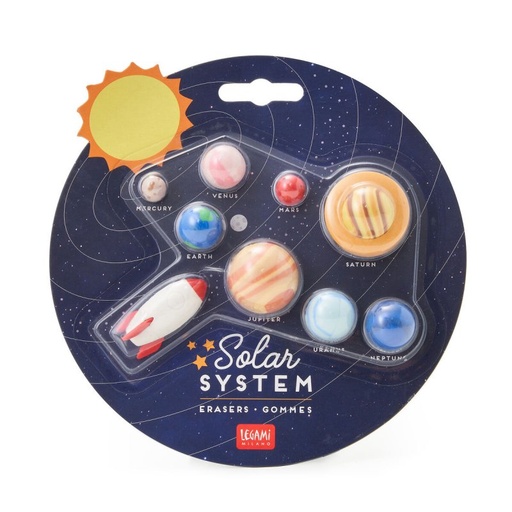 [SES0001] Set de 9 gomas - SPACE