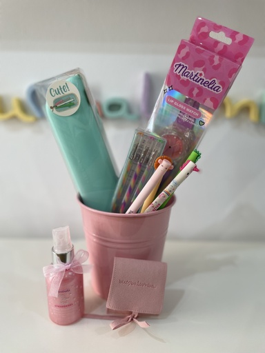 Bote regalo papelería y cosmética