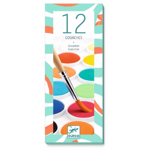 Colores 12 pinturas aguadas clásicas acuarelas