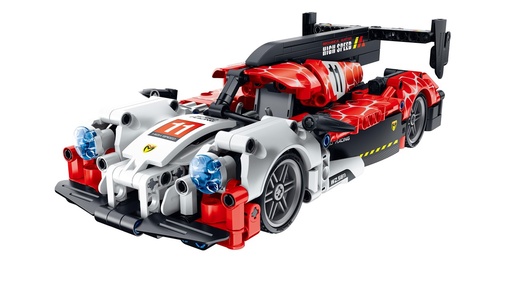 [05811] iMMaster Coche de carreras blanco y rojo - 472pzas. para construir
