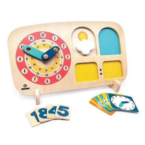 [03041] Reloj de madera 'It's Svoora O'Clock' +4 años