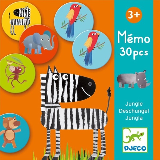 [DJ08159] Juego de memoria Memo Jungla Djeco +3 años