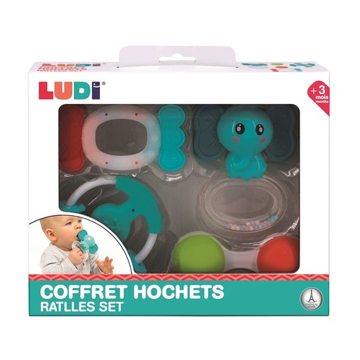 [30113] Conjunto 4 sonajeros Ludi +3 meses