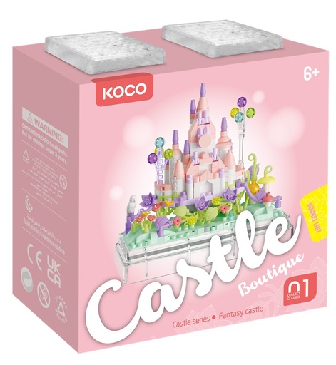 [02074] Koco Castle juego de construcción - dream castle 414 pcs + 6 años