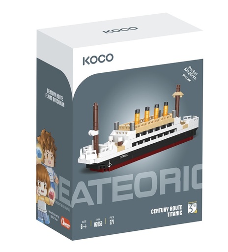 [02058] Koco Titanic Juego de construcción - 271 piezas +6 años