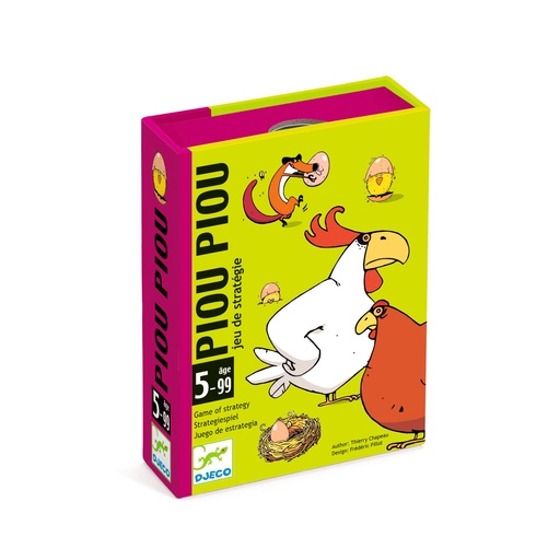 [DJ05119] Cartas Piou Piou juego de cartas de estrategia Djeco de 5 a 99 años