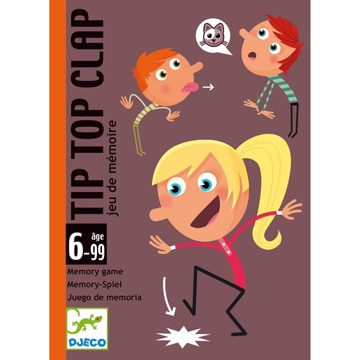 [DJ05120] Tip Top Clap Cartas de expresión y memoria Djeco de 6 a 99 años