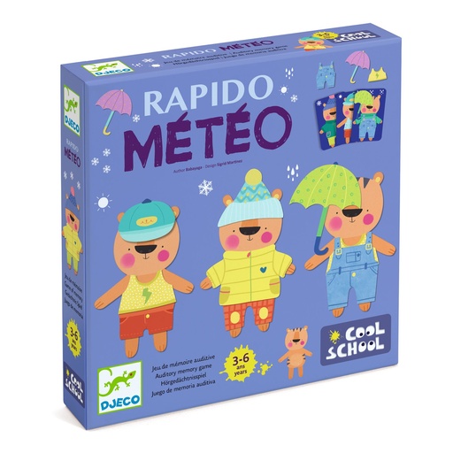 [DJ08527] Juego Cool School Rapido Météo de memoria auditiva de 3 a 6 años
