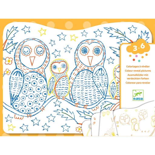 [DJ00064] Colorear Familias del sotobosque Djeco de 3 a 6 años