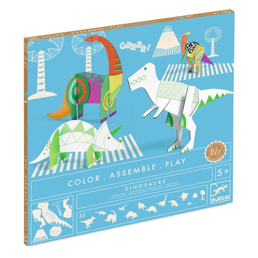 [DJ08004] Crear, construir y pintar Dinosaurios Djeco +5 años